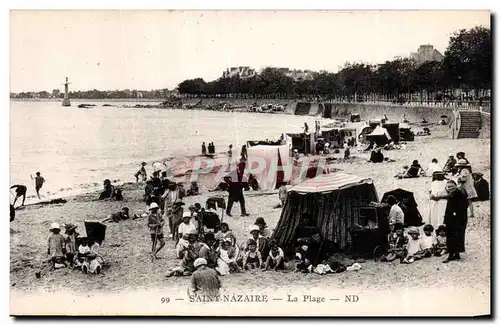 Cartes postales Saint Nazaire La plage Enfants