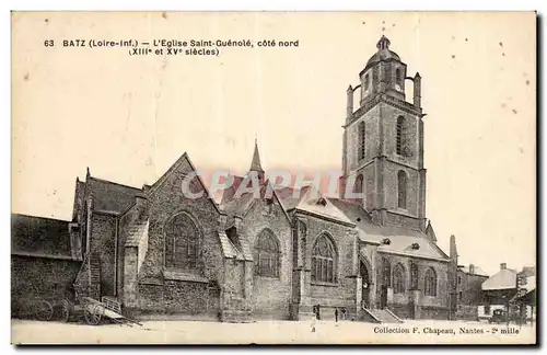 Ansichtskarte AK Batz L&#39eglise Saint Guenole Cote Nord