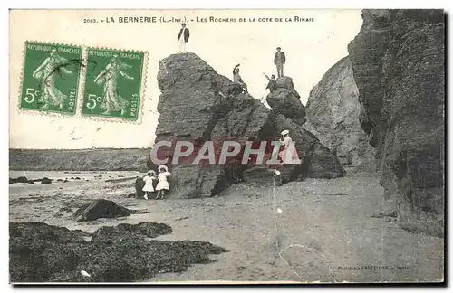 La Bernerie Cartes postales Les rochers de la cote de la Rinais