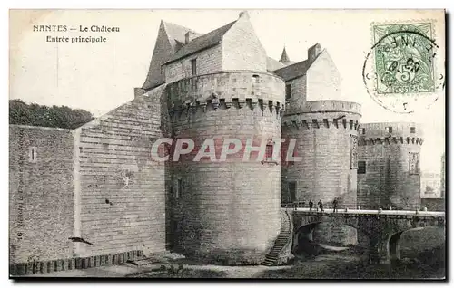 Nantes Cartes postales Le chateau Entree principale