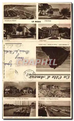 Ansichtskarte AK CArte depliante La Baule Majestic Hermitage Casino Hotel royal