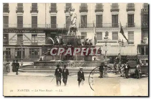 Ansichtskarte AK Nantes La place Royale