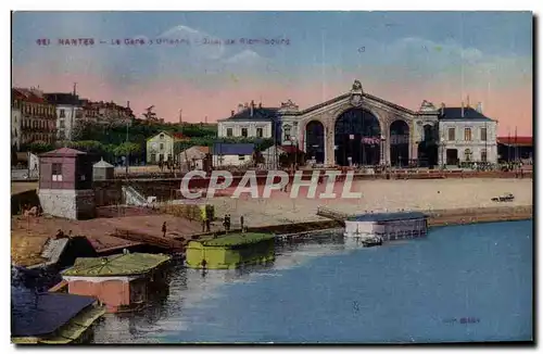 Cartes postales Nantes La gare