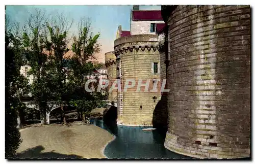 Cartes postales Nantes Chateau des Ducs Les douves