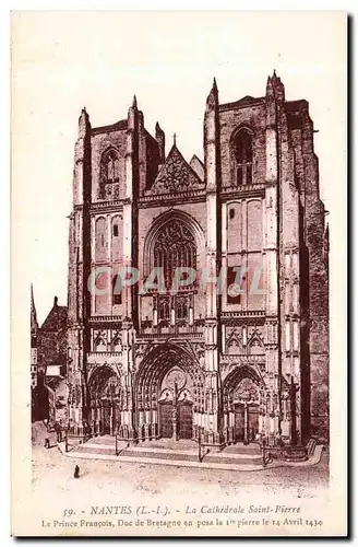 Nantes Cartes postales La cathedrale Saint Pierre