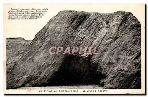 Cartes postales Piriac sur mer La grotte a madame