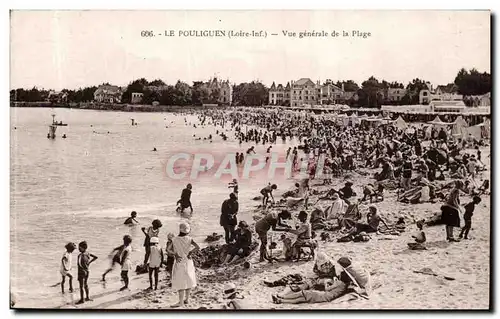 Cartes postales Le Pouliguen Vue generale de la plage