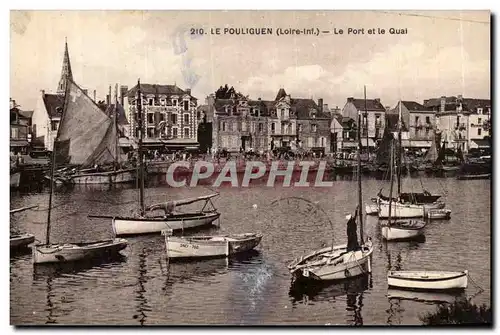 Cartes postales Le Pouliguen Le port et le quai