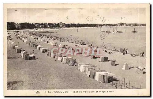 Cartes postales Le Pouliguen plage du Pouliguen et plage Benoit