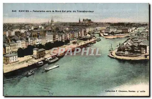 Nantes Cartes postales Panorama vers le Nord Est pris du transbordeur