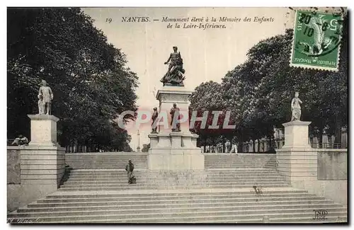 Nantes Cartes postales Monument eleve a la memoire des enfants de la Loire inferieure