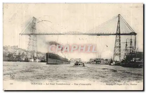 Nantes Cartes postales PLe pont transbordeur Vue d&#39ensemble