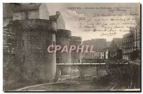 Nantes Cartes postales Entree du chateau