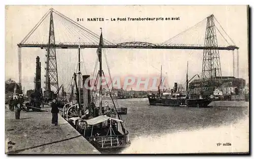 Pornic Cartes postales Le pont transbordeur pris en aval