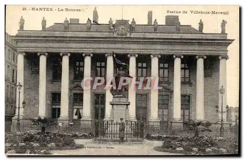 Pornic Ansichtskarte AK La Bourse Statue de Villebois Mareuil