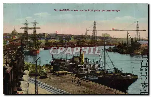 Cartes postales Nantes Vue du port pris de l&#39Hermitage