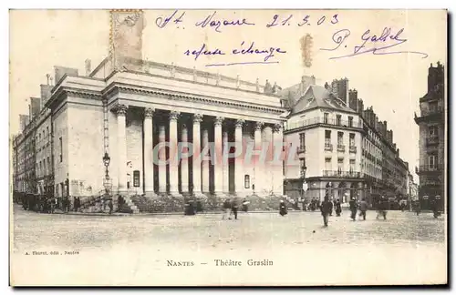 Cartes postales Nantes Theatre Graslin