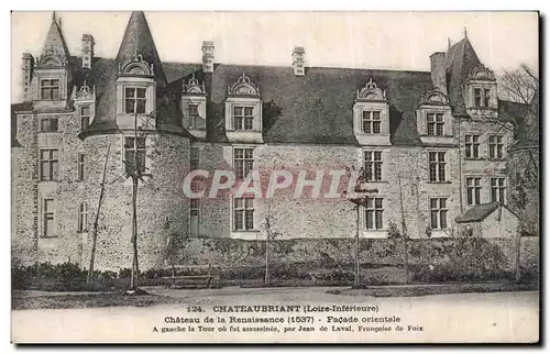 Cartes postales Chateaubriant Chateau de la Renaissance Facade orientale