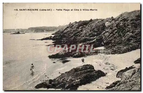 Cartes postales St Nazaire petite plage et cote Villes Martin