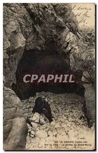 Ansichtskarte AK Le Croisic Sur la cote La grotte du sable menu