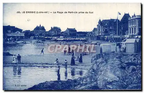 Ansichtskarte AK Le Croisic La plage du Port Lin prise du sud