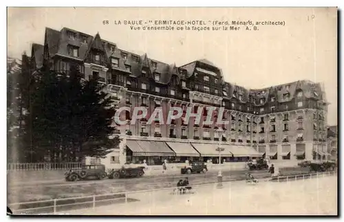 Cartes postales La Baule Ermitage Hotel Vue d&#39ensemble de la facade sur la mer