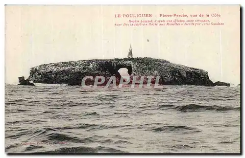 Cartes postales Le Pouliguen Pierre percee vue de la cote