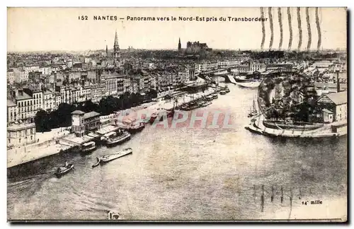 Ansichtskarte AK Nantes Panorama vers le Nord Est pris du transbordeur