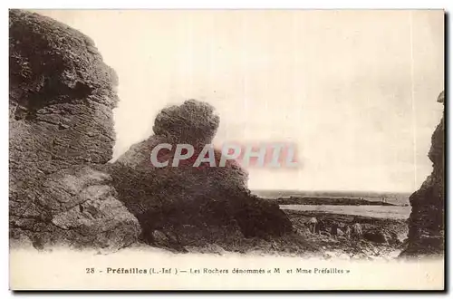 Cartes postales Prefailles Les rochers denommes M et Mme Prefailles