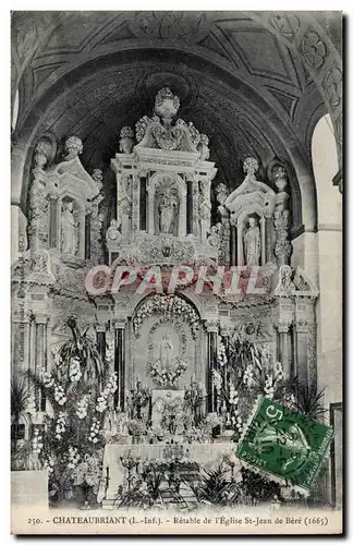 Cartes postales Chateaubriant Retable de l&#39eglise St Jean de Bere 1665