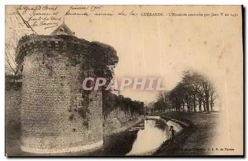 Ansichtskarte AK Guerande L'enceinte construite par Jean V en 1431