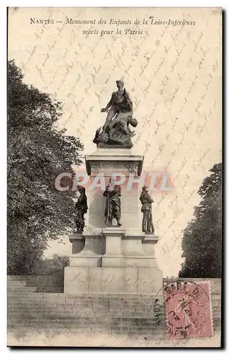 Ansichtskarte AK Nantes Monument des enfants de la Loire inferieure morts pour la patrie