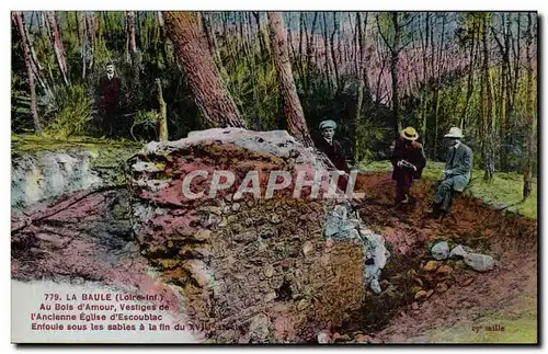 Cartes postales la Baule sur mer A bois d&#39mour Vestiges de l&#39egise d&#39Escoublac