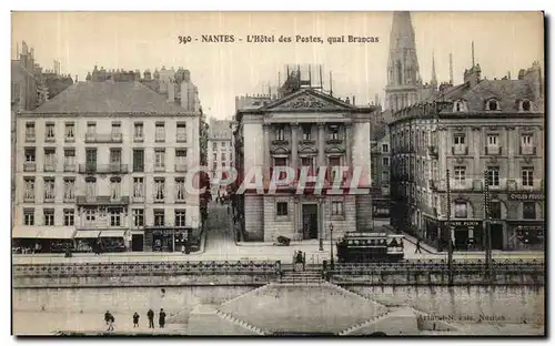 Cartes postales Nantes L&#39hotel des postes Quai Brancas