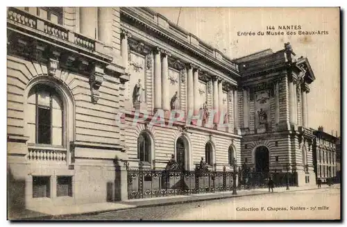 Cartes postales Nantes Entree du musee des Beaux arts