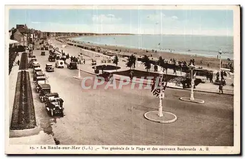 Cartes postales La Baule sur mer Vue generale de la plage et des nouveaux boulevards