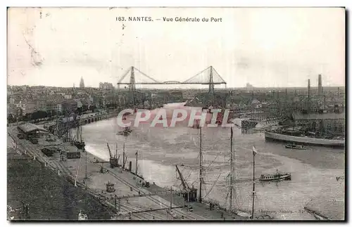 Cartes postales Nantes Vue generale du port