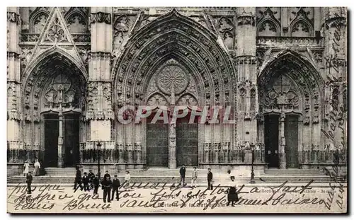 Nantes Cartes postales Le portail de la cathedrale