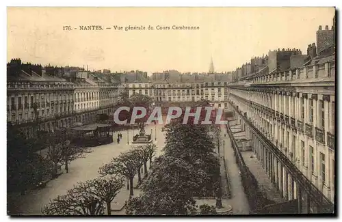 Nantes Ansichtskarte AK Vue generale du cours Cambronne