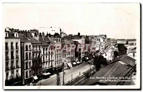 Cartes postales moderne Nantes Le quai de la fosse vers la place du commerce