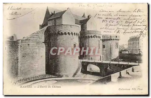 Cartes postales Nantes L&#39entree du chateau