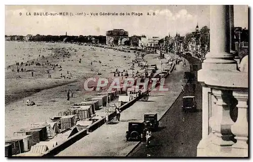 Cartes postales La Baule Vue generale de la plage