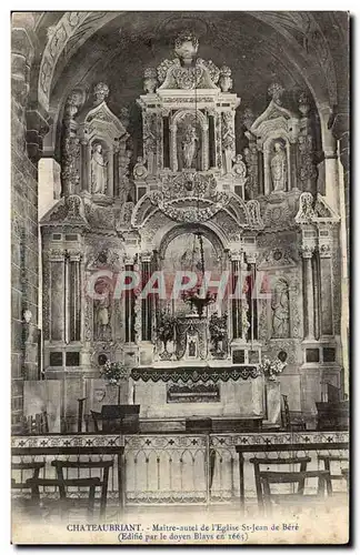 Cartes postales Chateaubriant Maitre autel de l&#39eglise St Jean de Bere