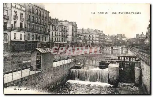 Nantes Cartes postales Quai d&#39Orleans l&#39ecluse