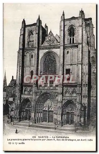 Nantes Cartes postales La cathedrale