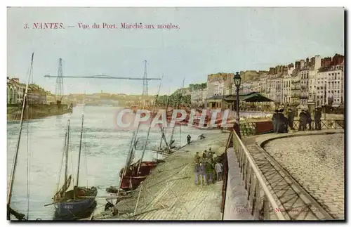 Cartes postales Nantes Vue du port Marche aux moules