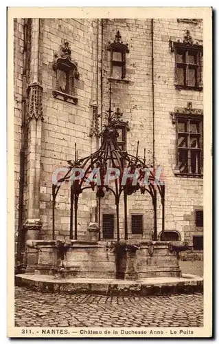 Cartes postales Nantes Chateau de la duchesse Anne Le puits