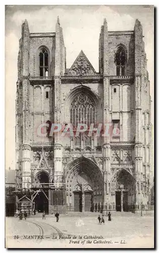 Ansichtskarte AK Nantes Facade de la cathedrale