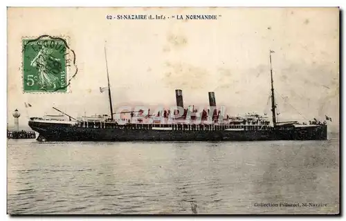 Ansichtskarte AK St Nazaire La Normandie Bateau