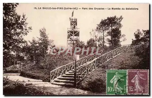 Cartes postales La Baule les Pins Parc des Dryades La montee du belvedere